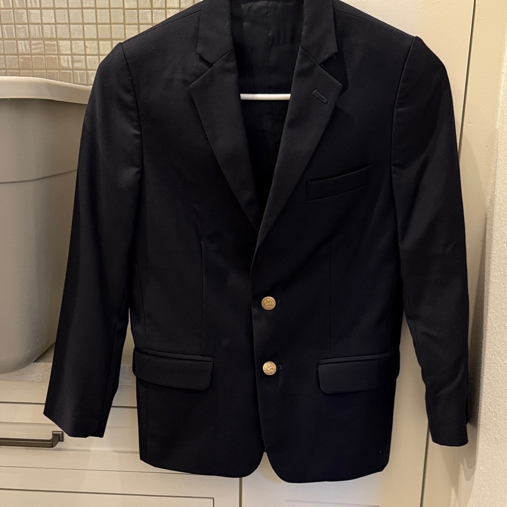 Class Club Navy Blazer with Gold Buttons EUC